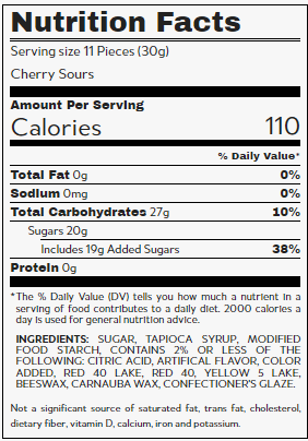 Jelly Belly Cherry Sours Candy Balls 10lb - Default Title Jelly Belly Candy Store For Me