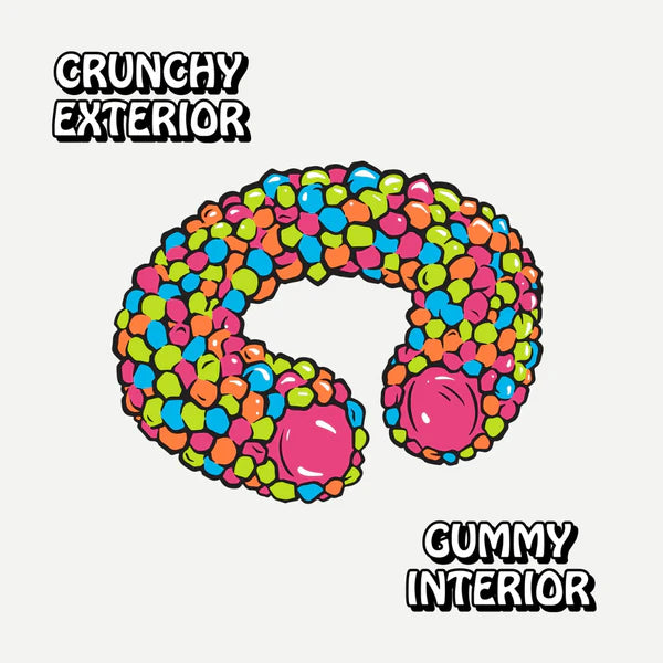 Rotten Sour Gummy Cruncheez 1.8oz 8ct