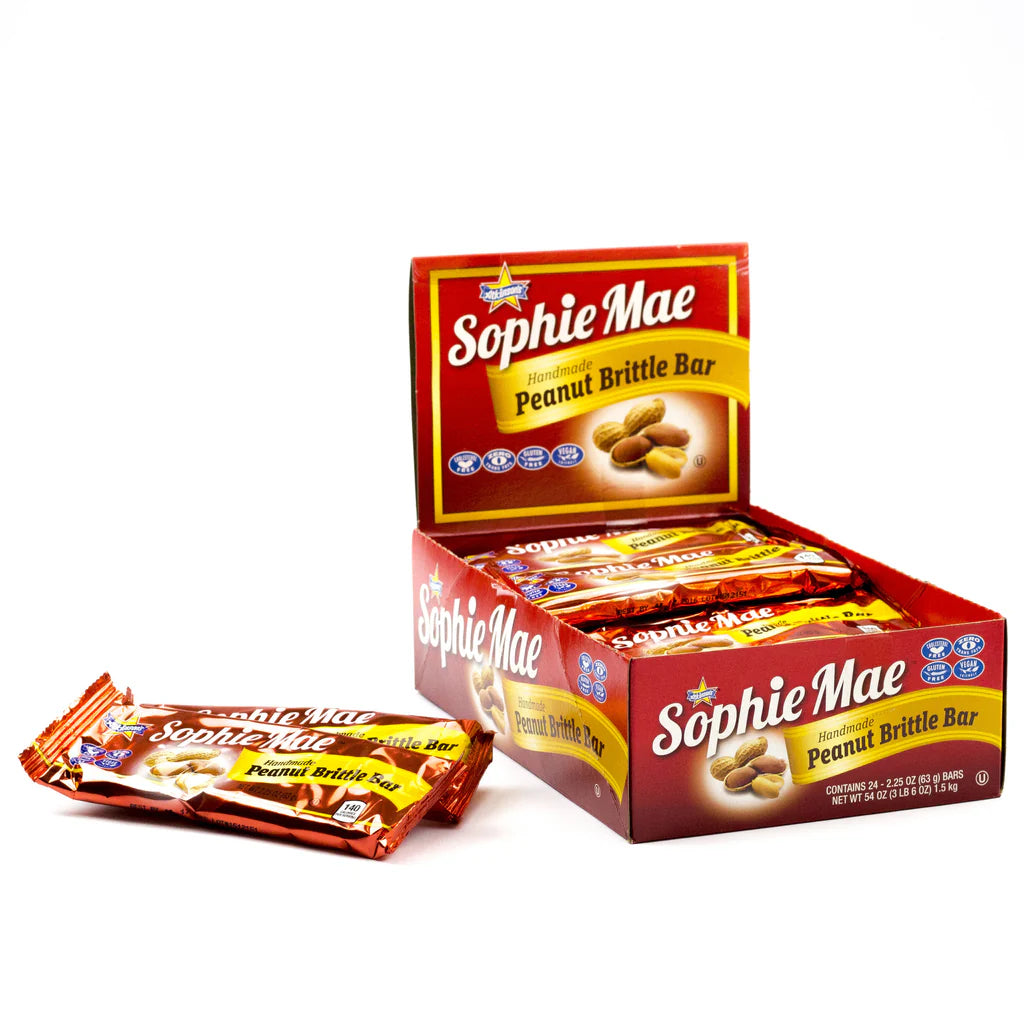Sophie Mae Peanut Brittle Bar 2.25oz 24ct
