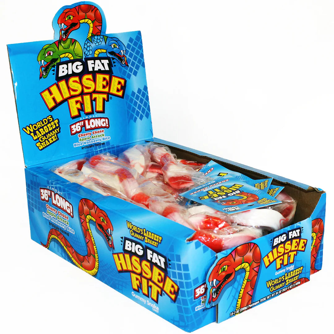 Foreign Candy Company Big Fat Hissee Fit Gummy Snake 12ct