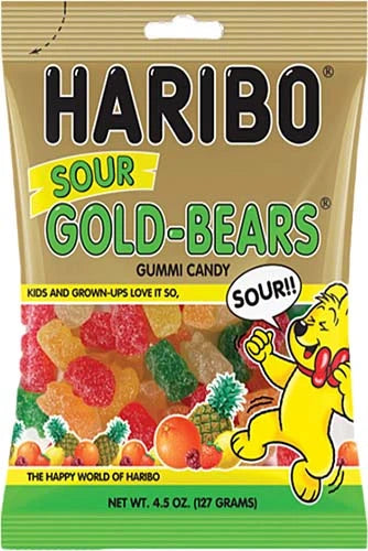 Haribo Sour Gold Bears 5oz 12ct