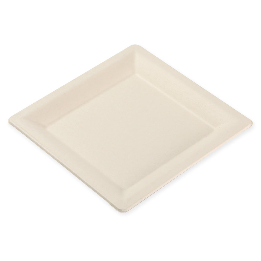 8x8" Disposable Bamboo Square Plates - 500 Plates - Default Title Eco Essential Products Plates Candy Store For Me