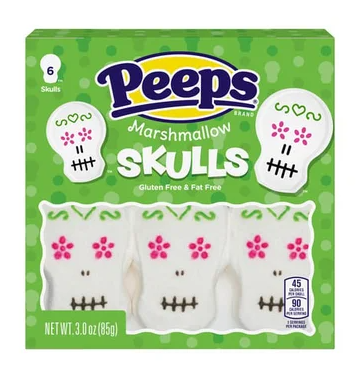 Peeps Marshmallow Skulls 6pk 12ct