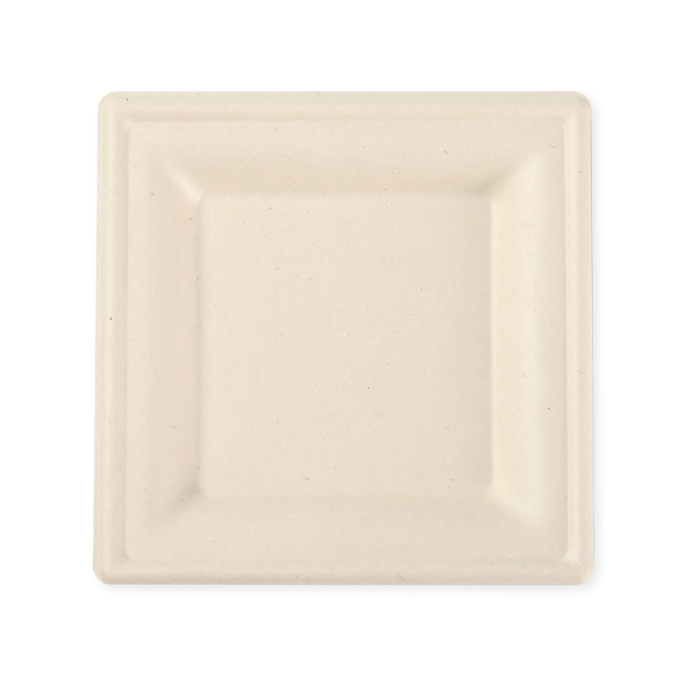 10x10" Disposable Bamboo Square Plates - 500 Plates - Default Title Eco Essential Products Plates Candy Store For Me