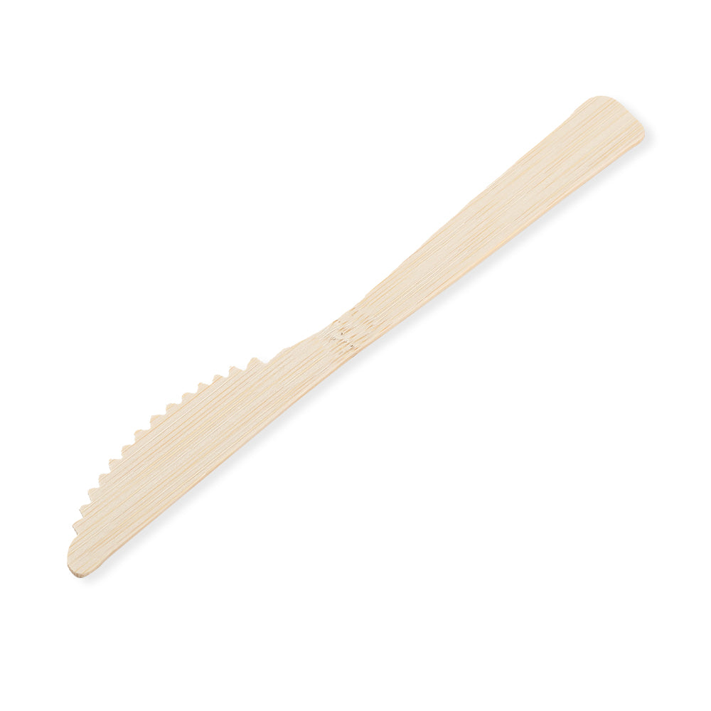 6.7" Disposable Bamboo Knife - 100 Knives - Default Title Eco Essential Products Cutlery Candy Store For Me