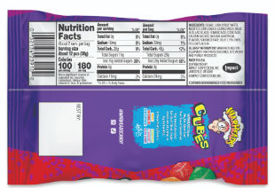 Warhead Sour Chewy QBZ 2oz 15ct - Default Title Impact Candy Candy Store For Me