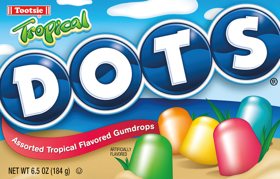 Tootsie Tropical Dots 6.5oz 12ct - Default Title Tootsie Candy Candy Store For Me