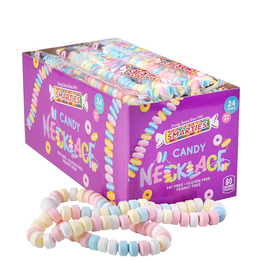 Smarties Candy Necklaces 24ct