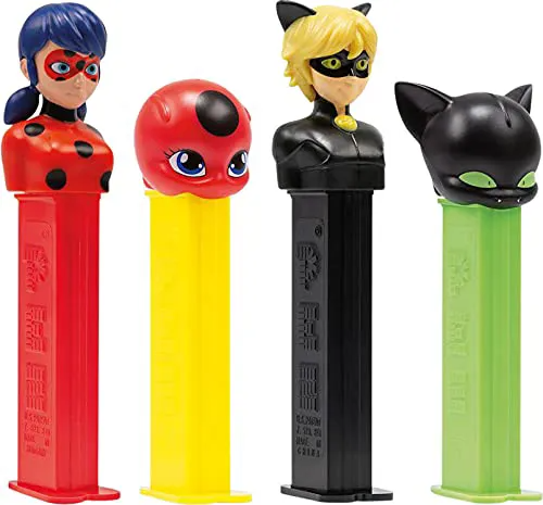 Cat Noir PEZ Dispenser & Candy Refills, Miraculous