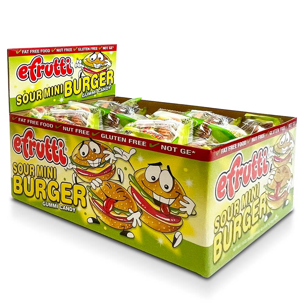 efrutti Sour Gummy Burgers 60ct
