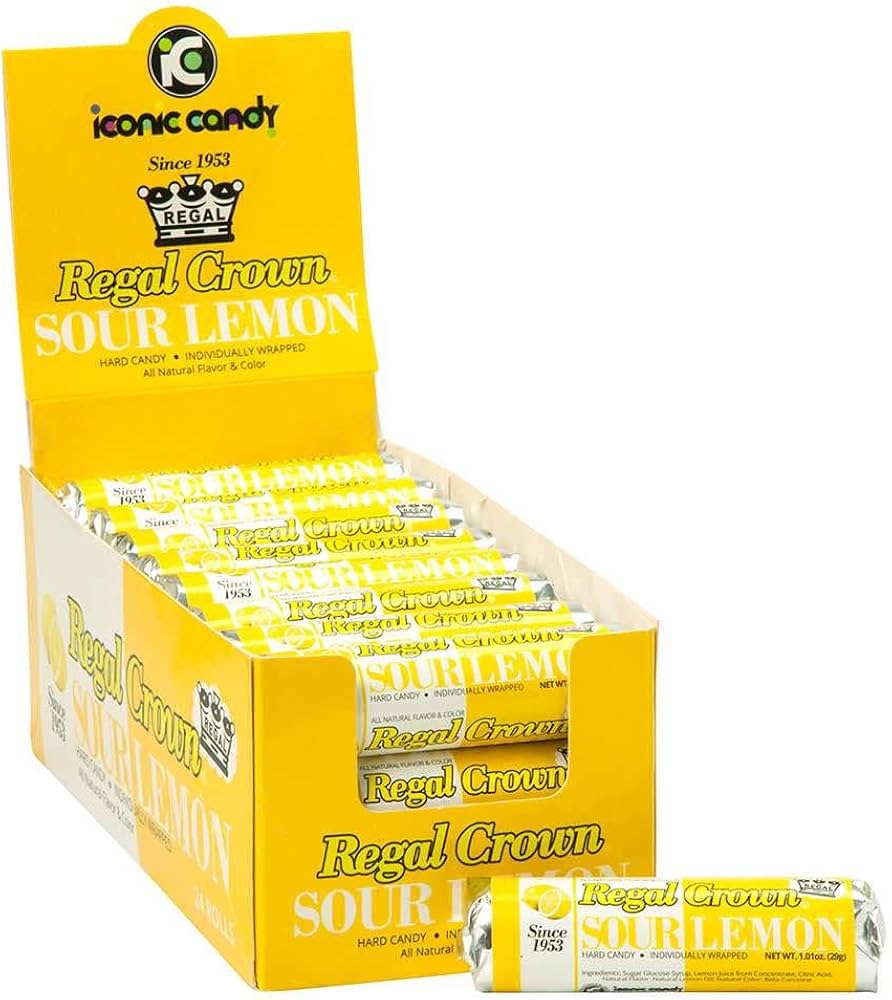 Iconic Regal Crown Sour Lemon Rolls 24ct