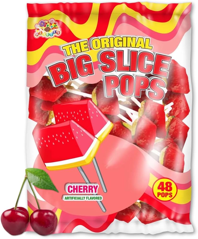 Alberts Big Slice Pop Cherry 48ct