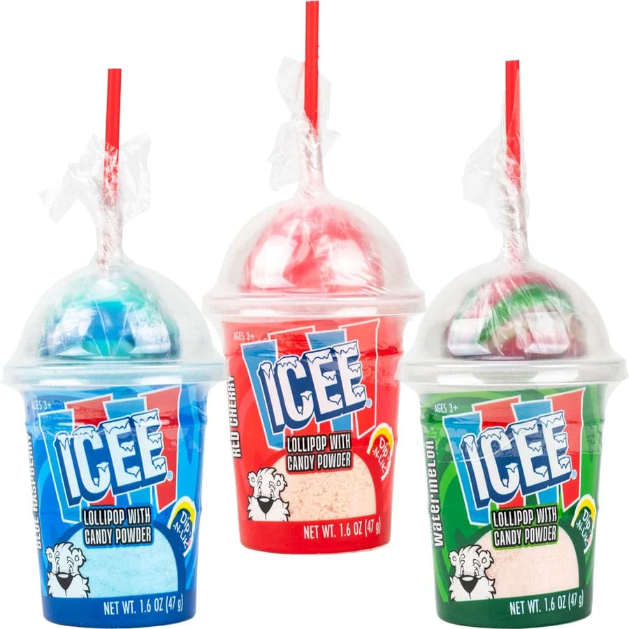 Koko's Icee Dip-n-lik Lollipop with Candy Powder 1.66oz 12ct