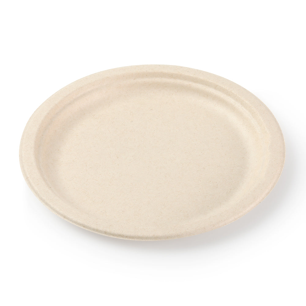 9" Disposable Bamboo Round Plates - 500 Plates - Default Title Eco Essential Products Plates Candy Store For Me