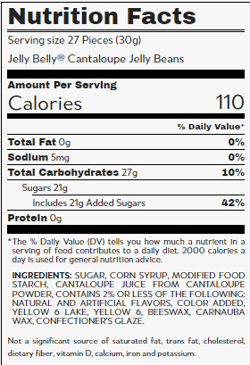 Jelly Belly Jelly Beans Cantaloupe 10lb - Default Title Jelly Belly Candy Store For Me