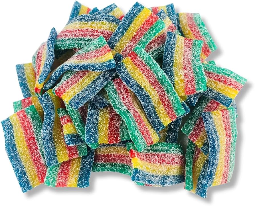 crEATables Sour Snagx 4 Flavor Mini Rainbow Belts 6.6lb bag