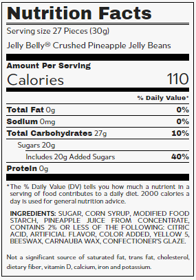 Jelly Belly Jelly Beans Crushed Pineapple 10lb - Default Title Jelly Belly Candy Store For Me