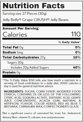 Jelly Belly Jelly Beans Grape Crush 10lb - Default Title Jelly Belly Candy Store For Me