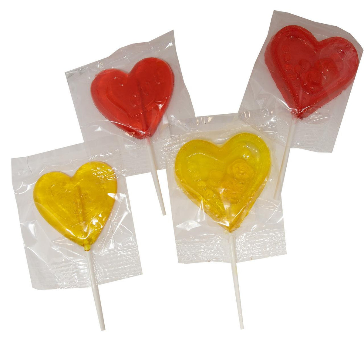 E&A Small Clear Toy Heart Pops 24ct *Fragile Item*