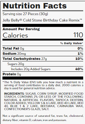 Jelly Belly Jelly Beans Birthday Cake Remix 10lb - Default Title Jelly Belly Candy Candy Store For Me