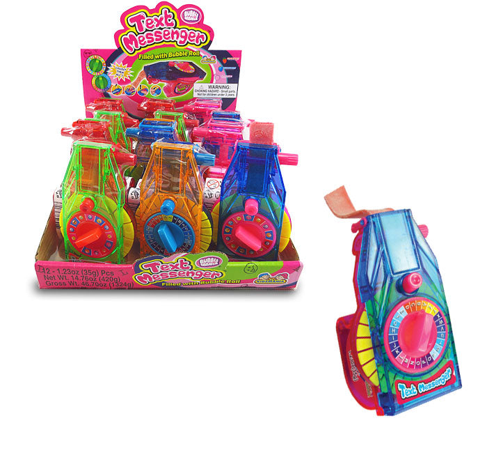 Kidsmania Text Messenger Maker Gum Dispensers 12ct