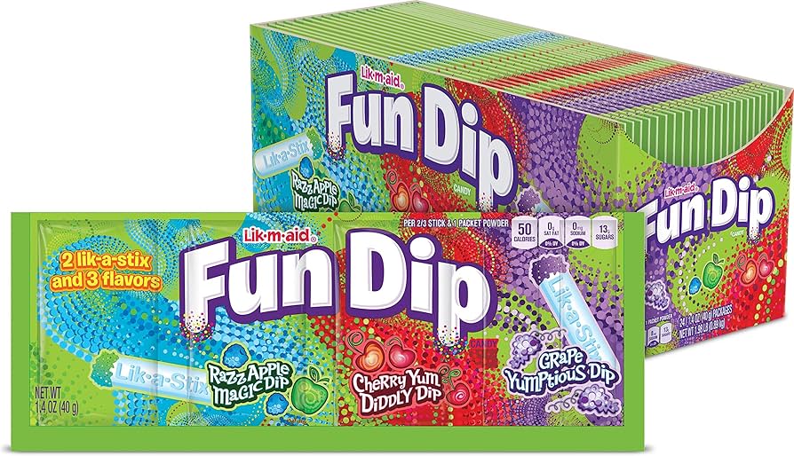 Wonka Lik-M-Aid Fun Dip Large 24ct