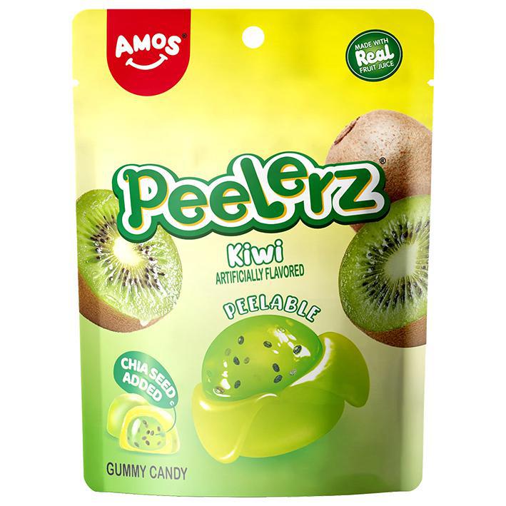 Amos Kiwi Gummy Peelerz 6oz 12ct Case