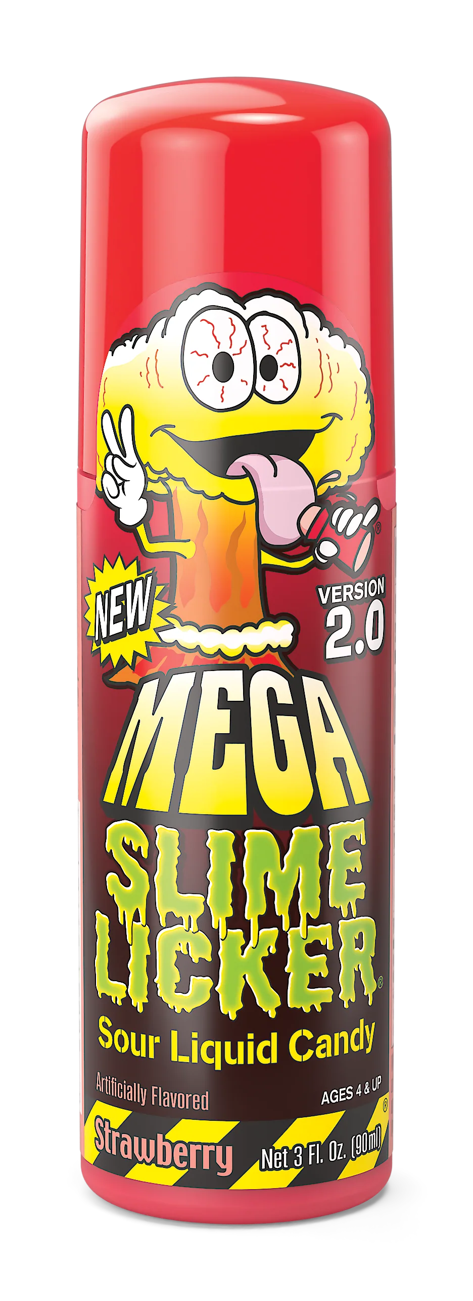 Toxic Waste Mega Slime Lickers 2.0 Sour Rolling Liquid Candy 12ct