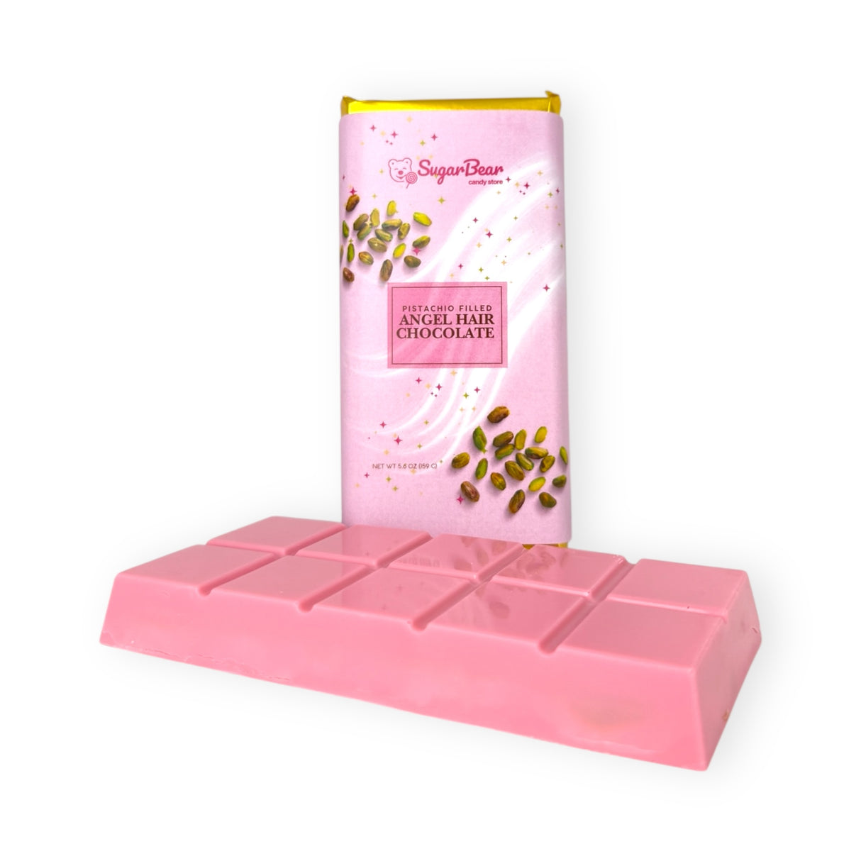 Pistachio Filled Angel Hair Milk Chocolate (large) 10ct