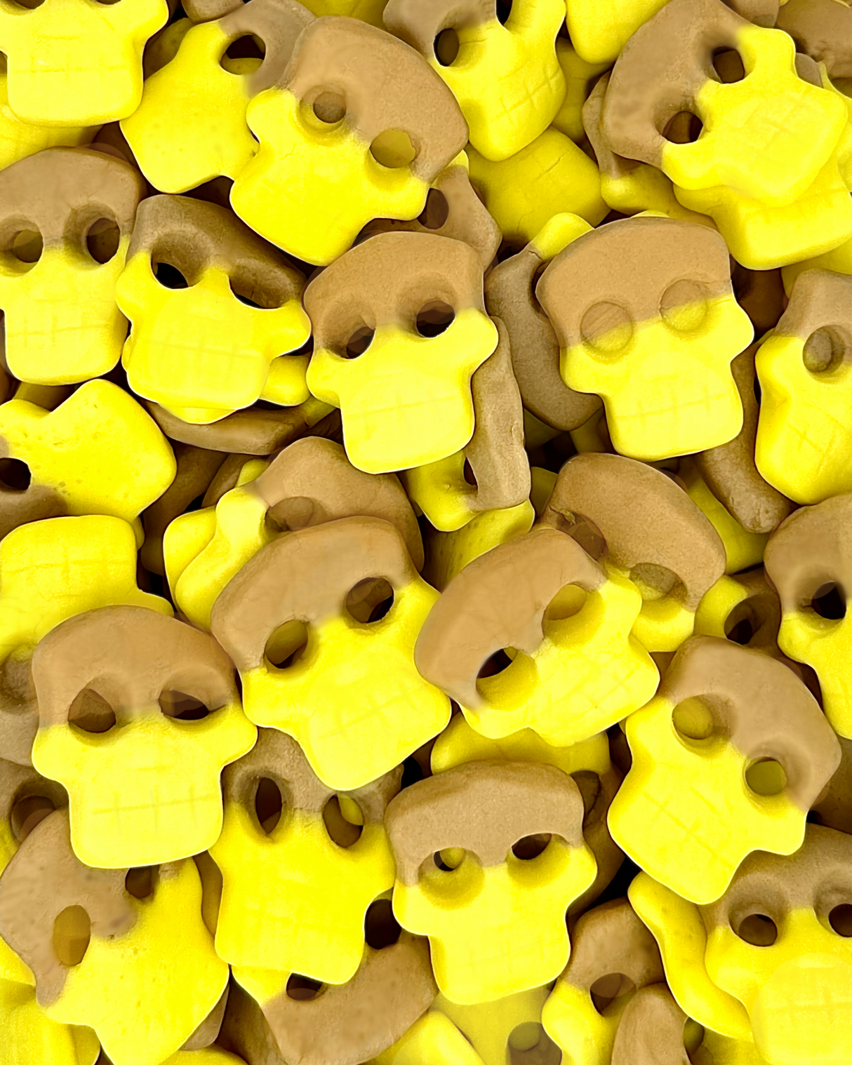 Swedish Style Sweet Banana Toffee Skulls 5lb tub