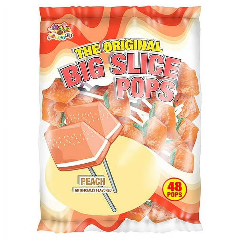 Alberts Big Slice Pop Peach 48ct