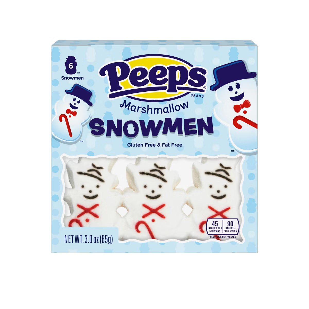 Peeps Marshmallow Snowmen 6pk 12ct