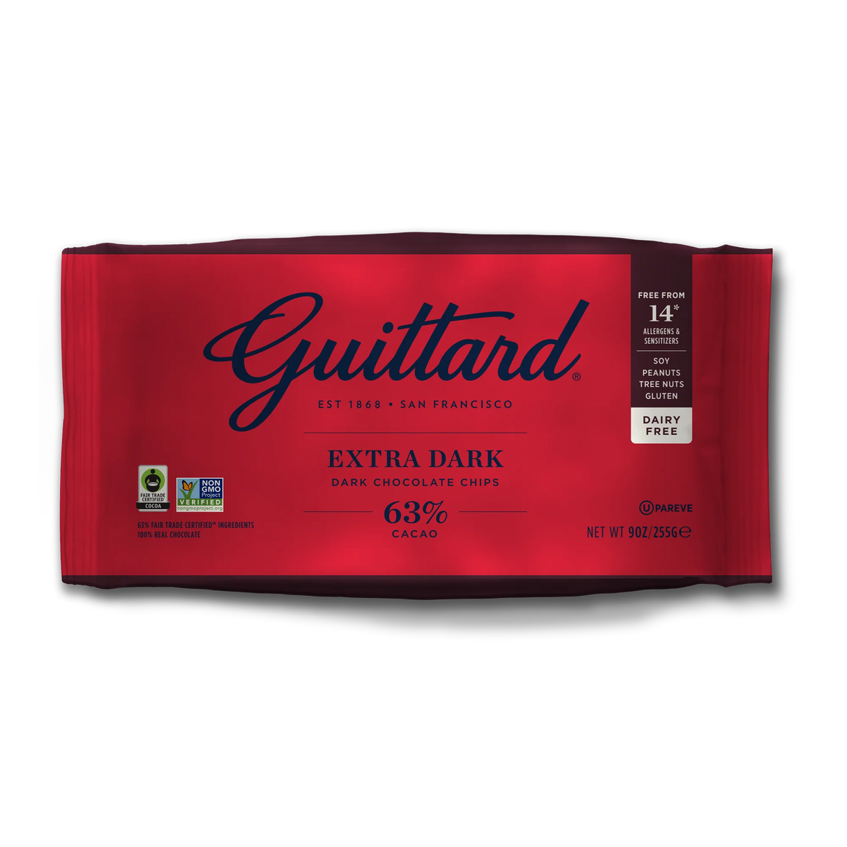 Guittard Extra Dark Chocolate Baking Chips 63% Cacao 9oz 12ct