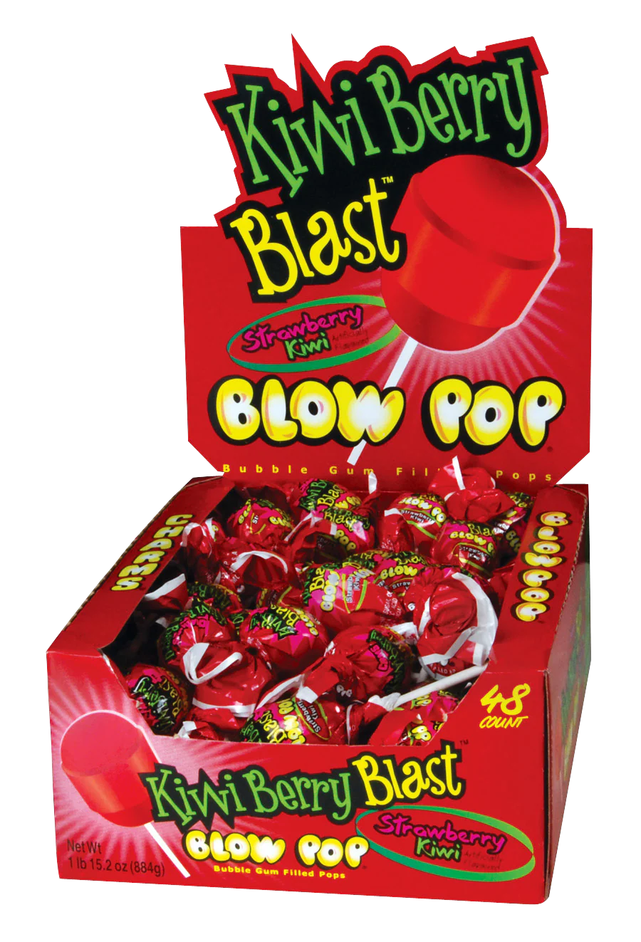Charms Kiwi Berry Blast Pop 48ct