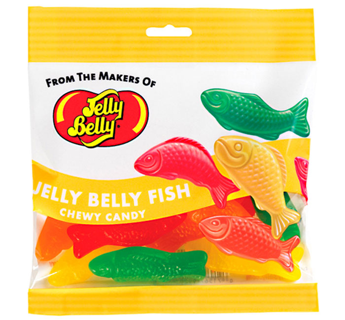 Jelly Belly Fish Peg Bag 2.8oz 12ct