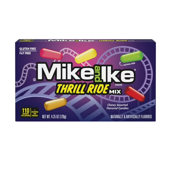 Mike & Ike Thrill Ride Theater Boz 4.25oz 12ct