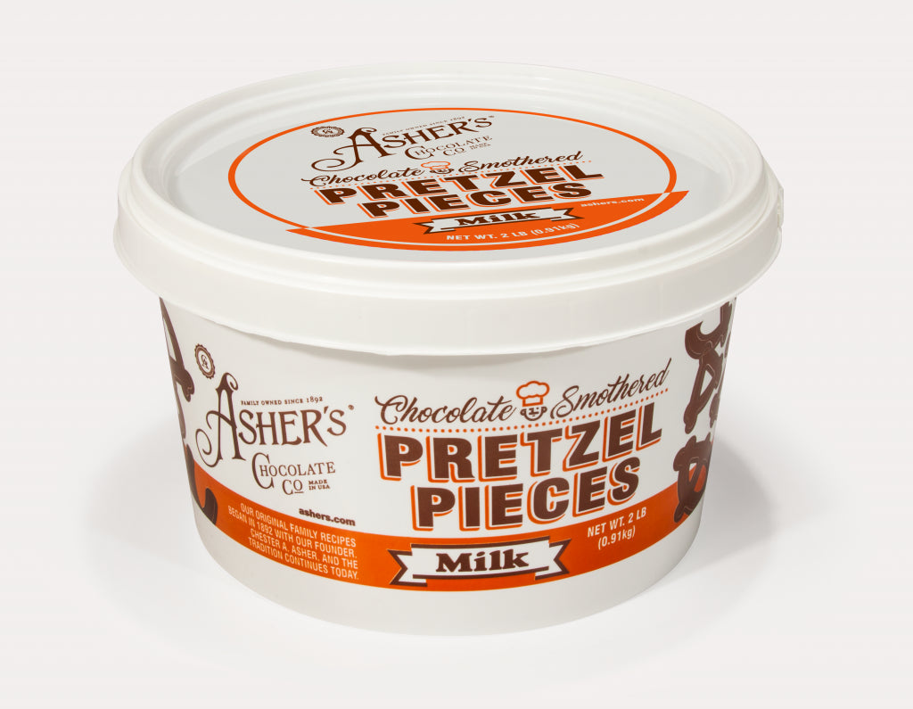 Asher Pretzel Pieces Pail Milk 2 lbs.