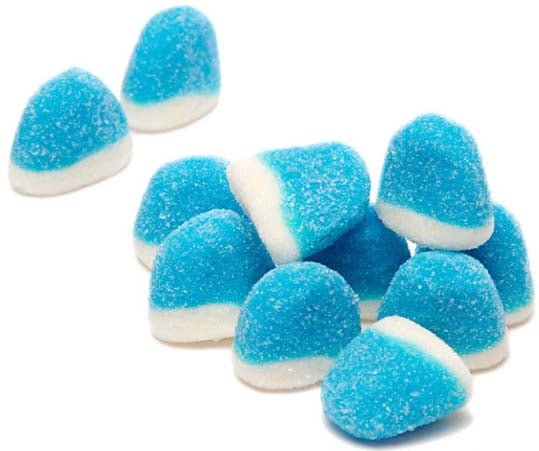Funtasty Sour Blue Raspberry Strawberry Puffs Gummy Candy 5lb