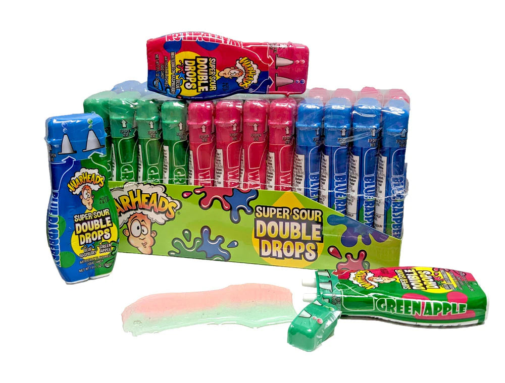 Warheads Double Drops Sour Liquid Dispensers 24ct