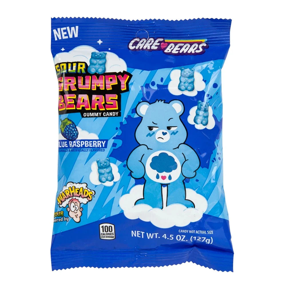 Warheads Care Bears Sour Grumpy Bears 3.5oz 12ct