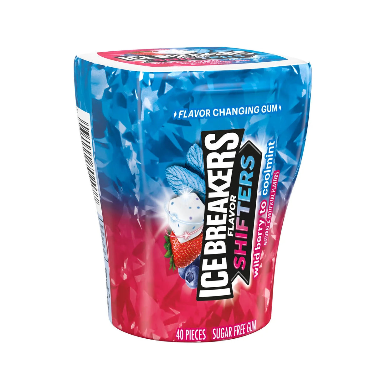 ICE BREAKERS Flavor Shifters Wild Berry/Coolmint Flavors Sugar-Free Gum 6ct