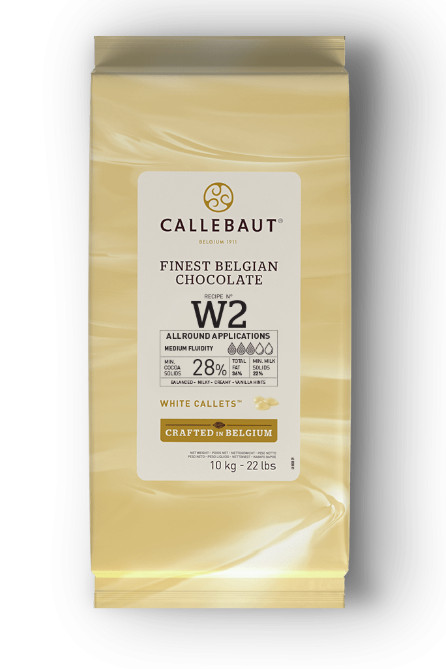 Barry Callebaut W2NV-595 White Chocolate Callets 44lb case - Default Title Barry Callebaut Bulk Chocolate Candy Store For Me