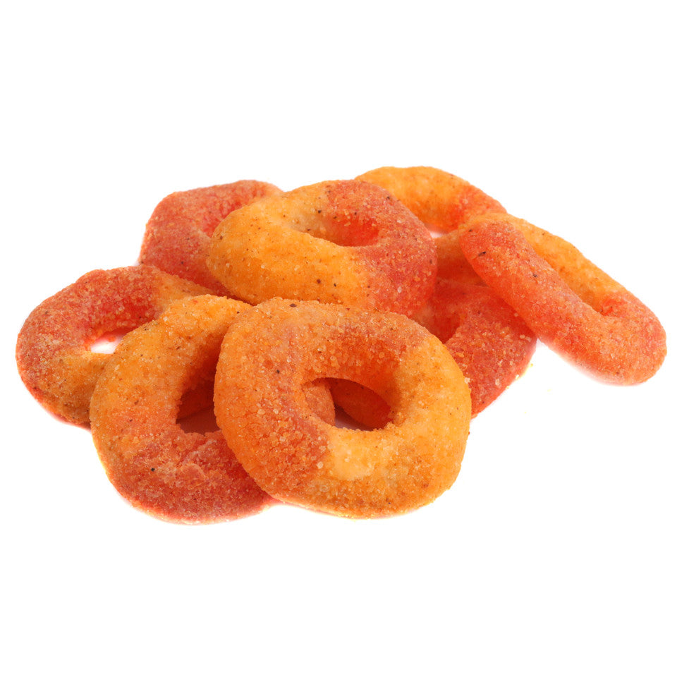Chili Chamoy Gummy Peach Rings 20lb