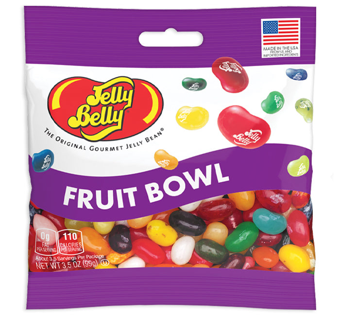 JELLY BELLY PEG BAG - FRUIT BOWL 3.5oz 12ct