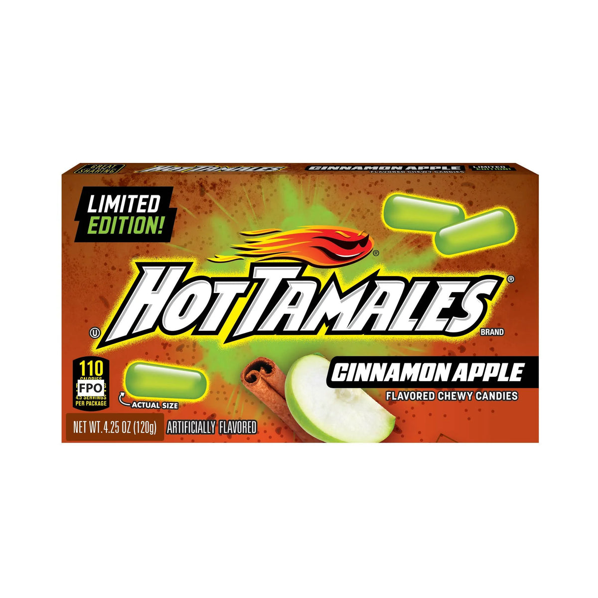 Hot Tamales Cinnamon Apple Fall 4.25oz 12ct