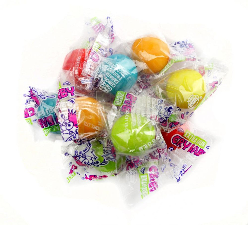 Concord Bulk Cry Baby Gumballs Wrapped 850ct 11lb
