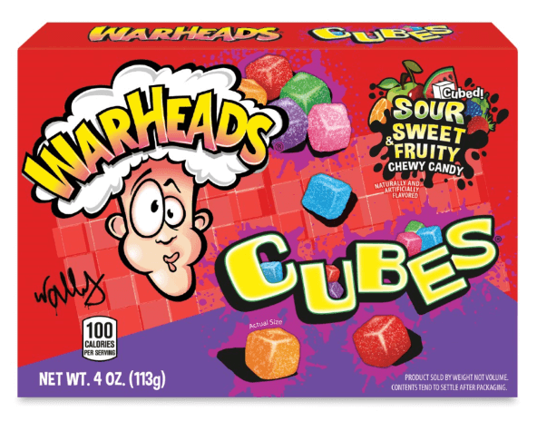 Impact Warheads Sour Chewy Cubes Theater Box 4oz 12ct - Default Title Impact Candy Candy Store For Me