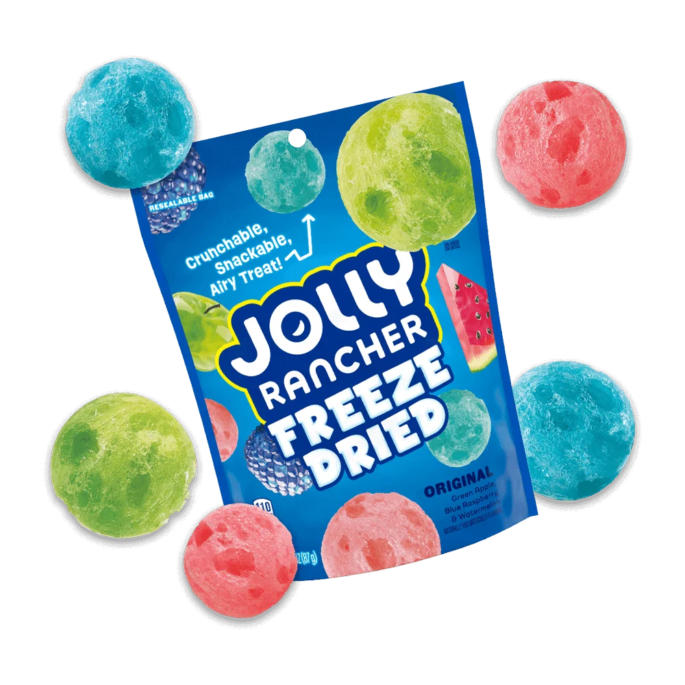 Jolly Rancher Freeze Dried Original Flavors Candy Pouch 3.1oz 8ct
