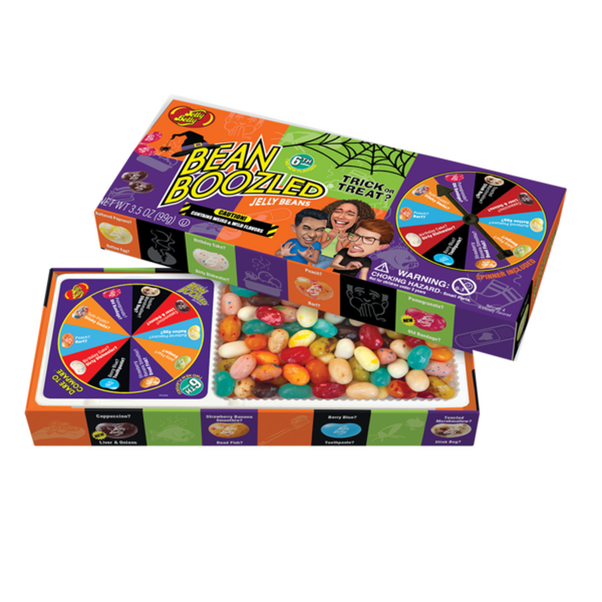 Jelly Belly BeanBoozled Trick or Treat 7th Ed Gift Box 3.5oz 12ct