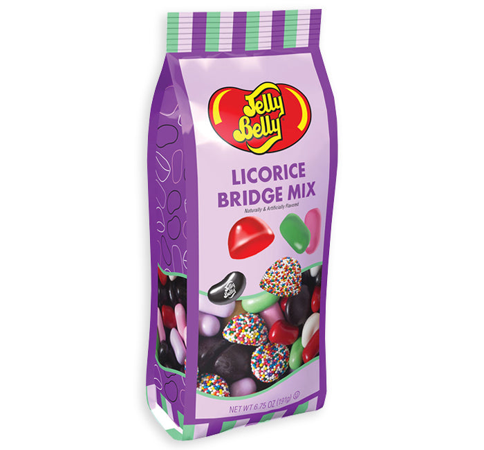 Jelly Belly Licorice Bridge Mix Peg Bag 6.75oz 12ct